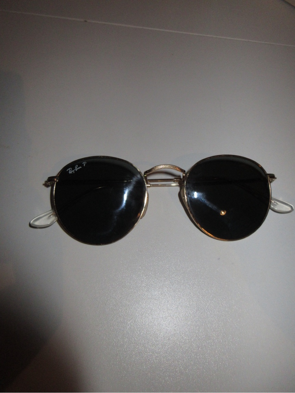 Ray-Ban Round Metal Sunglasses - Black Lenses, Gold Frame